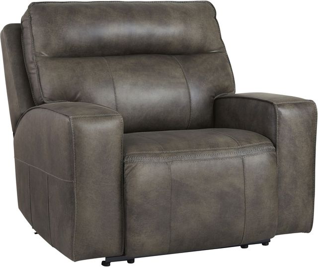 Signature Design by Ashley® Game Plan Concrete Oversized Power Recliner-0