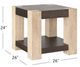 Bassett Mirror Harmony Natural End Table Wirebrushed Base-3