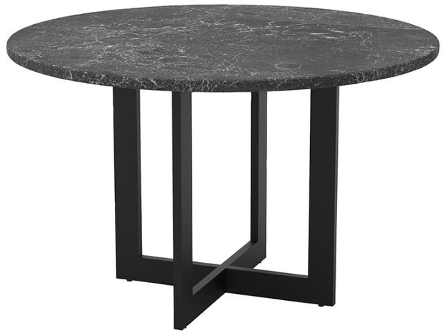 Lane Venture® Foley Round Outdoor Aluminum/Stone Dining Table-1