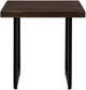 International Furniture Direct Zaphiro Brown Top End Table with Black Base-2