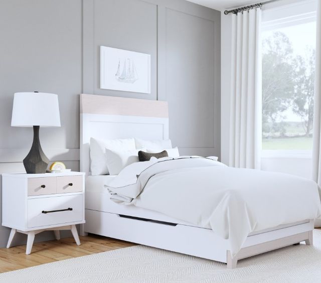 Westwood Design Rowan Ash Linen Youth Twin Panel Bed-1