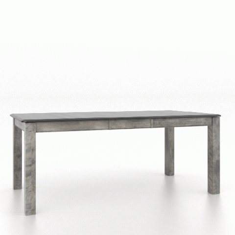 Canadel Customizable Gourmet 76" VD Base Dining Table with One Removable Leaf-2