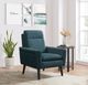 Elements International Hawk Espresso/Radiance Green Accent Arm Chair-5
