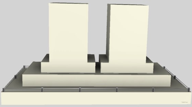 Vent-A-Hood® 66" Biscuit Contemporary Island Range Hood-0