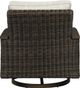 Signature Design by Ashley® Paradise Trail 2-Piece Medium Brown Aluminum/Resin Wicker Outdoor Swivel Lounge Chair Set-2