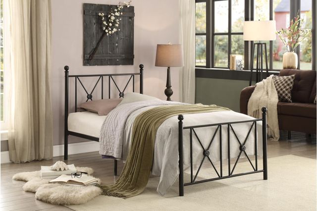 Mazin Furniture Mardelle Youth Twin Metal Platform Bed-1