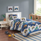 Olliix by Mi Zone Kids Nash Blue Full/Queen Monster Truck Reversible Coverlet Set-0