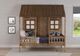 Donco Kids Rustic Driftwood Twin Front Porch Loft Bed-0