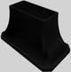 Vent-A-Hood® Designer Series 54" Black Island Range Hood-3