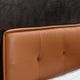 Michael Amini® 21 Cosmopolitan™ Diablo Orange/Umber Califorina King Upholstery Tufted Panel Bed-1