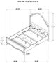 Coaster® Revello 4-Piece Ecru/Washed Mango Queen Bedroom Set-5