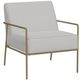 International Furniture Direct Aragon Beige/Gold Accent Chair-1