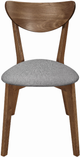 Coaster® Alfredo 2-Piece Upholstered Dining Chairs Natural Walnut-1