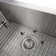 ZLINE Zermatt 30" Stainless Steel Farmhouse Apron Mount Single Bowl Kitchen Sink with Bottom Grid-4