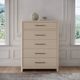 Modus Furniture Wallen White Sand 5-Drawer Chest-4