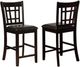 Coaster® Lavon 2-Piece Black Espresso Upholstered Counter Chairs-0