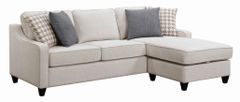 Coaster® McLoughlin Cream Upholstered Sectional