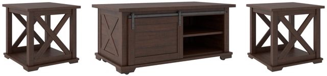 Signature Design by Ashley® Camiburg 3-Piece Warm Brown Living Room Tables Set-0