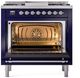 Ilve® Nostalgie II Series 36" Midnight Blue Pro Style Dual Fuel Range-1