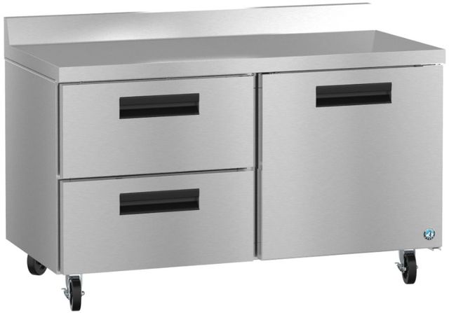 Hoshizaki Steelheart® 60" 15.38 Cu. Ft. Stainless Steel Two Section Worktop Refrigerator with Drawer/Door Combo-1