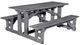 C R Plastics Slate Grey Rectangular Picnic Table-0