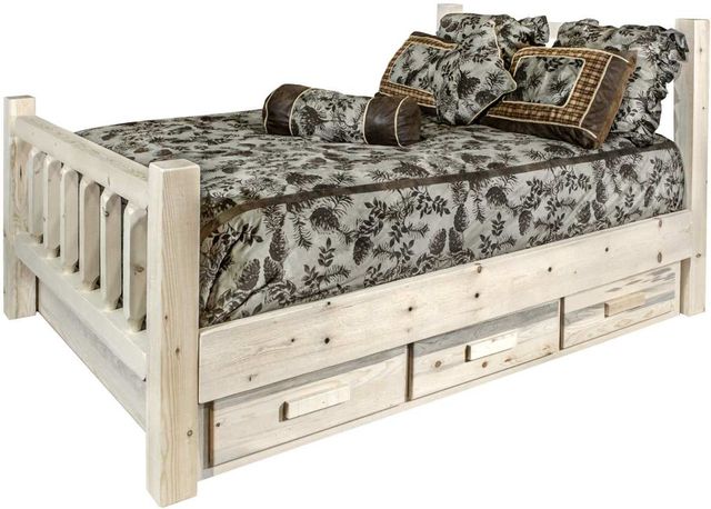 Montana Woodworks® Homestead Ready to Finish Queen Bed with Storage-2