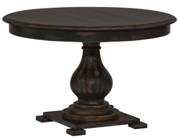 Liberty Furniture Chesapeake Black Pedestal Table-1