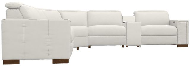 La-Z-Boy® Armitage Ivory Leather Power Reclining Sectional with Custom Layout Options-0