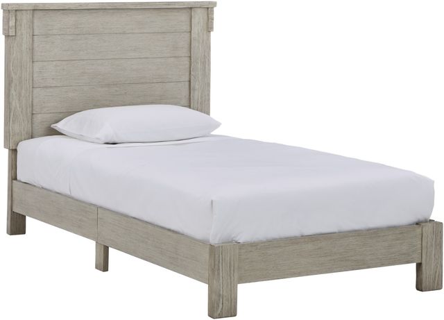 Signature Design by Ashley® Hollentown Whitewash Twin Panel Bed-0