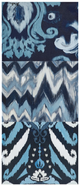 Olliix by Madison Park Flourish Ikat 3 Piece Blue Gel Coat Canvas Set-0