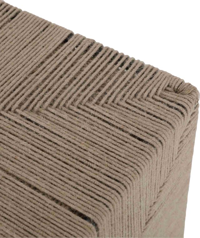 LR Home Brown Ottoman-2