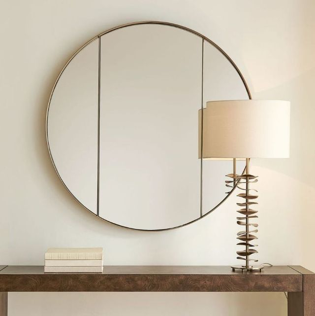Uttermost® Amram Antique Brass Round Mirror-3