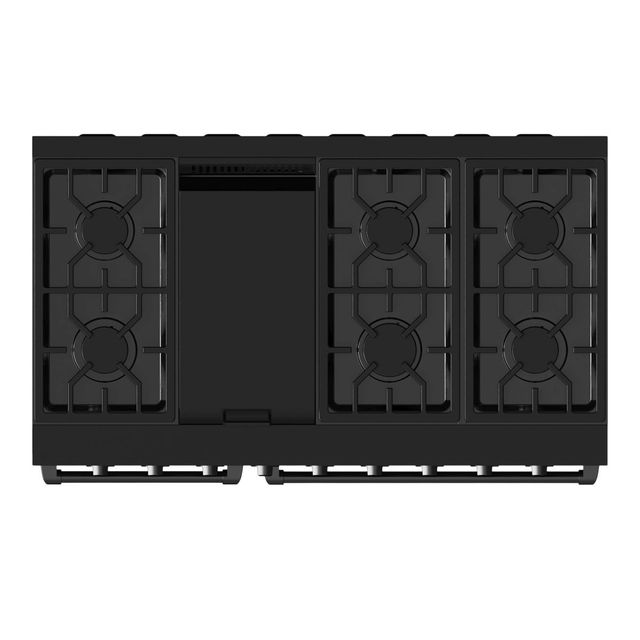 Thor Kitchen® Gordon Ramsay Series 48" Matte Black Pro Style Gas Range-1
