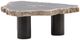 Dovetail Furniture Darnell Black/Natural Small Coffee Table with Black Base-0