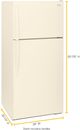 Whirlpool® 28" 14.3 Cu. Ft. Biscuit-on-Biscuit Top Freezer Refrigerator-2