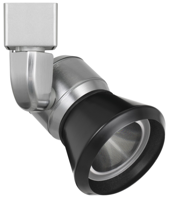 Cal® Lighting & Accessories Black/Brushed Steel Track Light-0