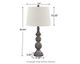 Signature Design by Ashley® Mair 2-Piece Antique Black Table Lamps-1