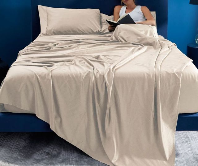 BEDGEAR® Hyper-Wool Flannel Performance® 4-Piece Medium Beige King/California King Sheet Set-1