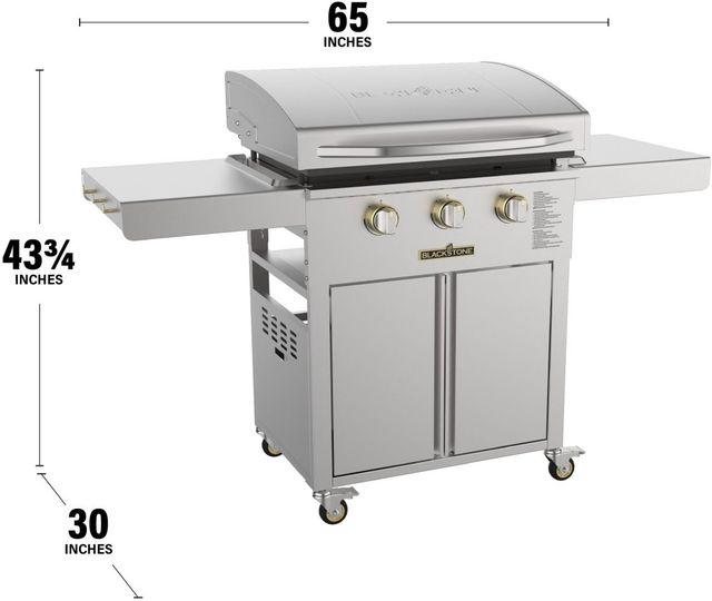 Blackstone® 3-Burner Stainless Steel Freestanding Liquid Propane Grill-1