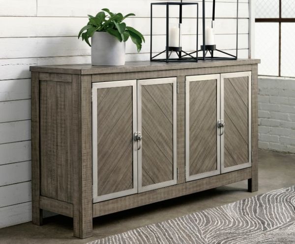 Millennium by Ashley Krystanza Weathered Gray Server