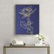 Olliix by Madison Park Velvet Lotus Navy and Gold with Gold Foil Framed Velour Canvas-0