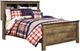 Signature Design by Ashley® Trinell Brown Full Bookcase Panel Bed-0