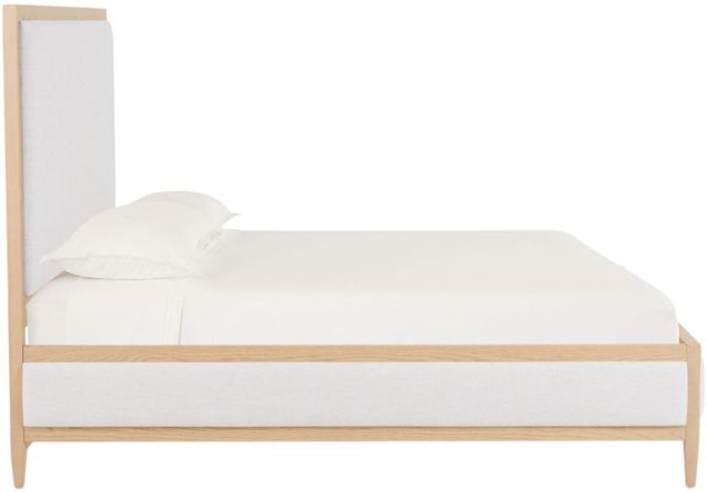 Bassett® Furniture Willow Natural Sand King Upholstered Panel Bed-3