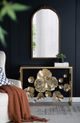 A & B Home Tamara Gold Metal Console Table-4