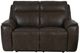 Bassett® Furniture Club Level Manteo Sable Leather Power Reclining Loveseat -1