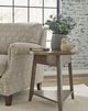 Kincaid Furniture Mill House Anvil Brown 24" Bowler Round End Table-1