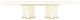 Michael Amini® La Terrazza Creamy Pearl Double Pedestal Dining Table-1