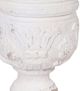 A & B Home Light Brown Round Side Table with Soft White Pedestal -2