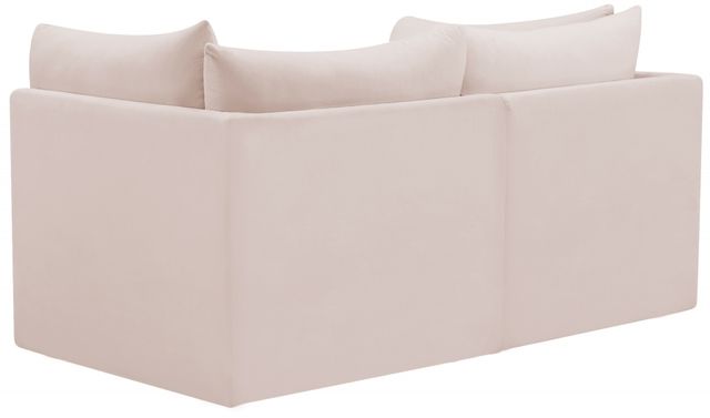 Meridian Furniture Jacob Pink 66" Modular Velvet Sofa-1