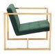 Zuo® Alt Green and Gold Arm Chair-2